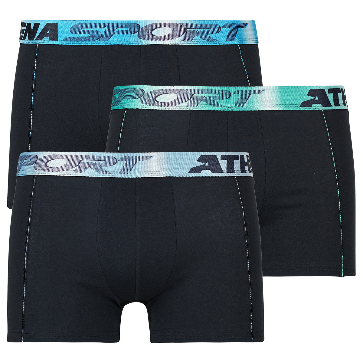 Athena - ODOR CONTROL Pack de 3 - Black / Blue / Black / Grey / Black / Mint