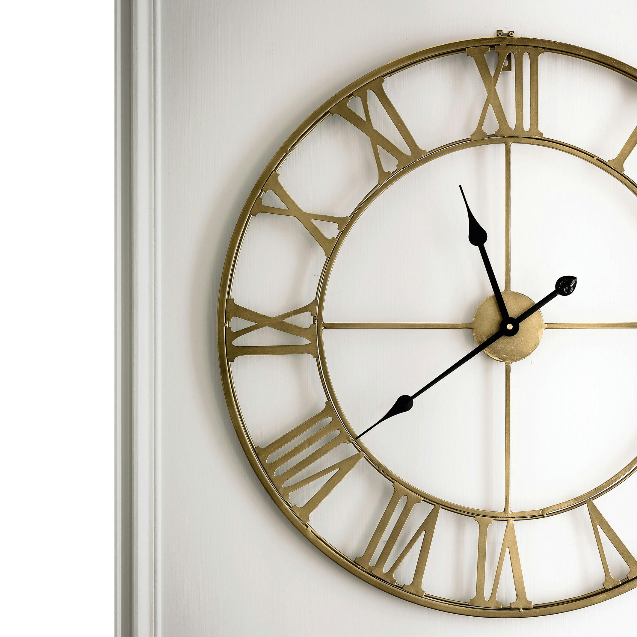 Horloge en métal laiton Ø70 cm, Zivos