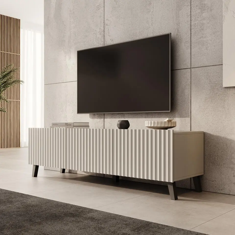 Meubella - TV-Meubel Pepinos 2 - Beige - 150 cm