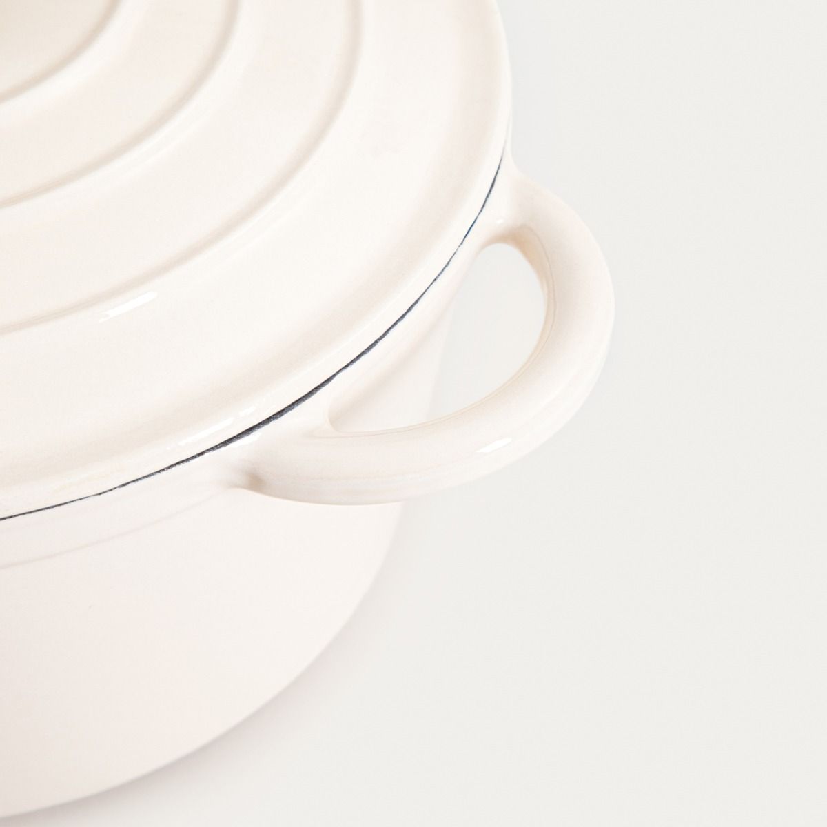 Garnek żeliwny ANDREAS beżowy tradycyjny, 24cm 4 l