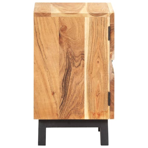 NNEVL Bedside Cabinet 40x30x51 cm Solid Acacia Wood