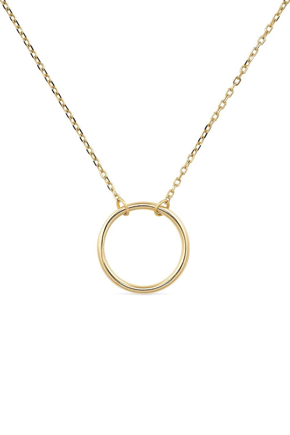 Elk & Bloom 18K Gold Circle Necklace