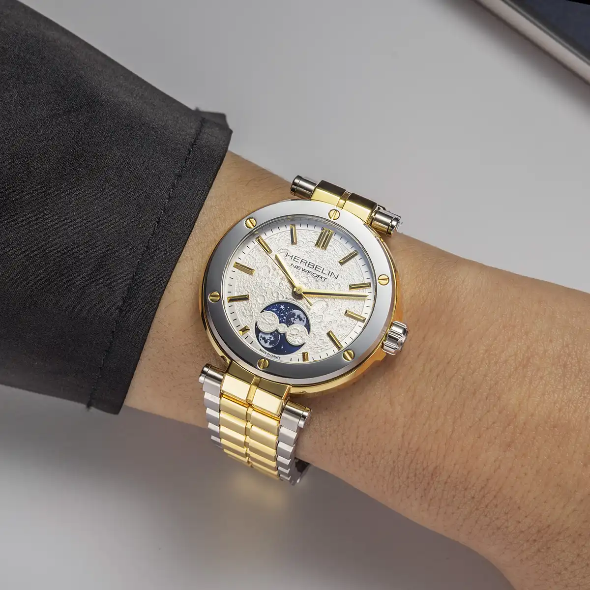 NEWPORT – AUTOMATIQUE LADY PHASES DE LUNE – BICOLORE