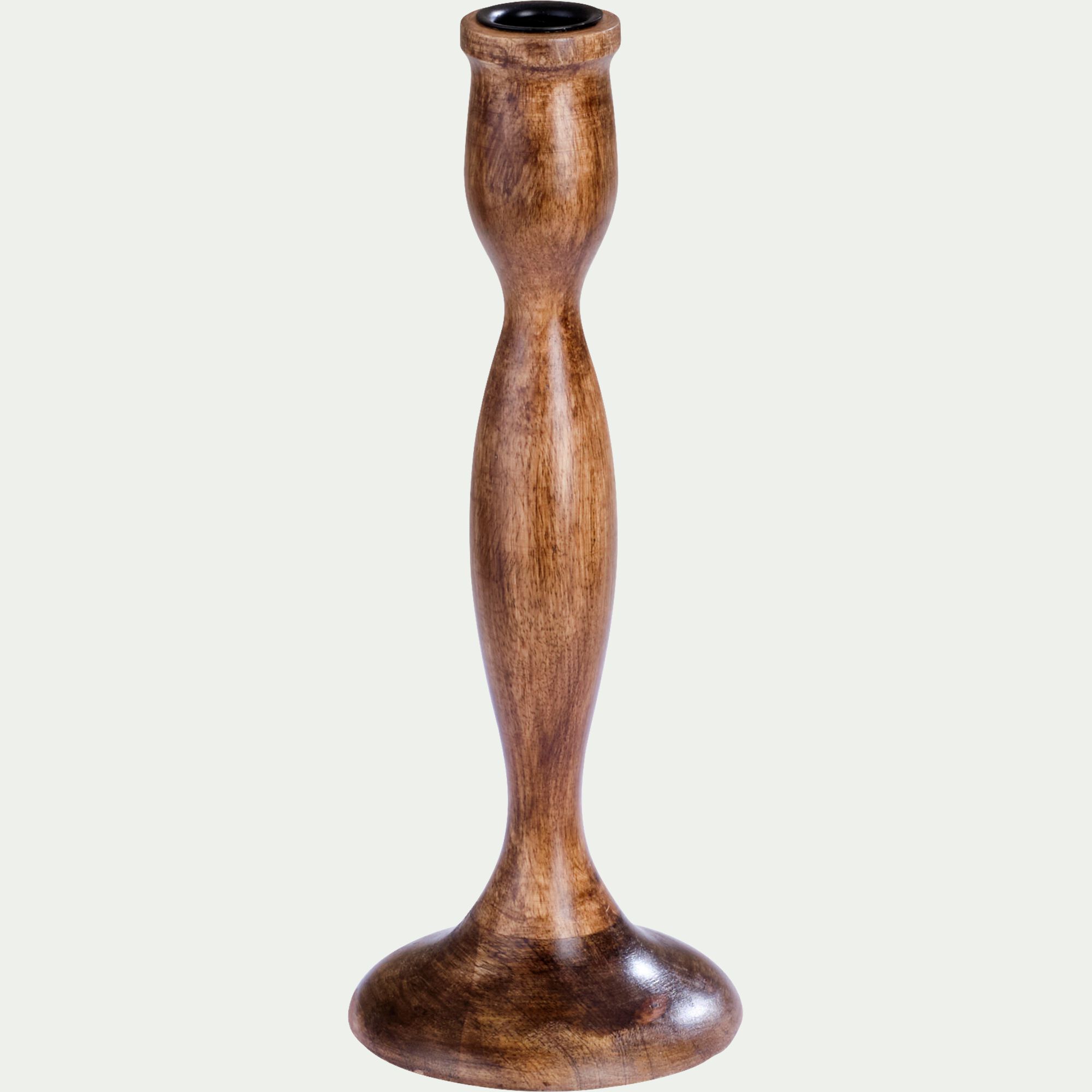 SANTINO - Chandelier en bois de manguier D10xH26,5cm - bois foncé