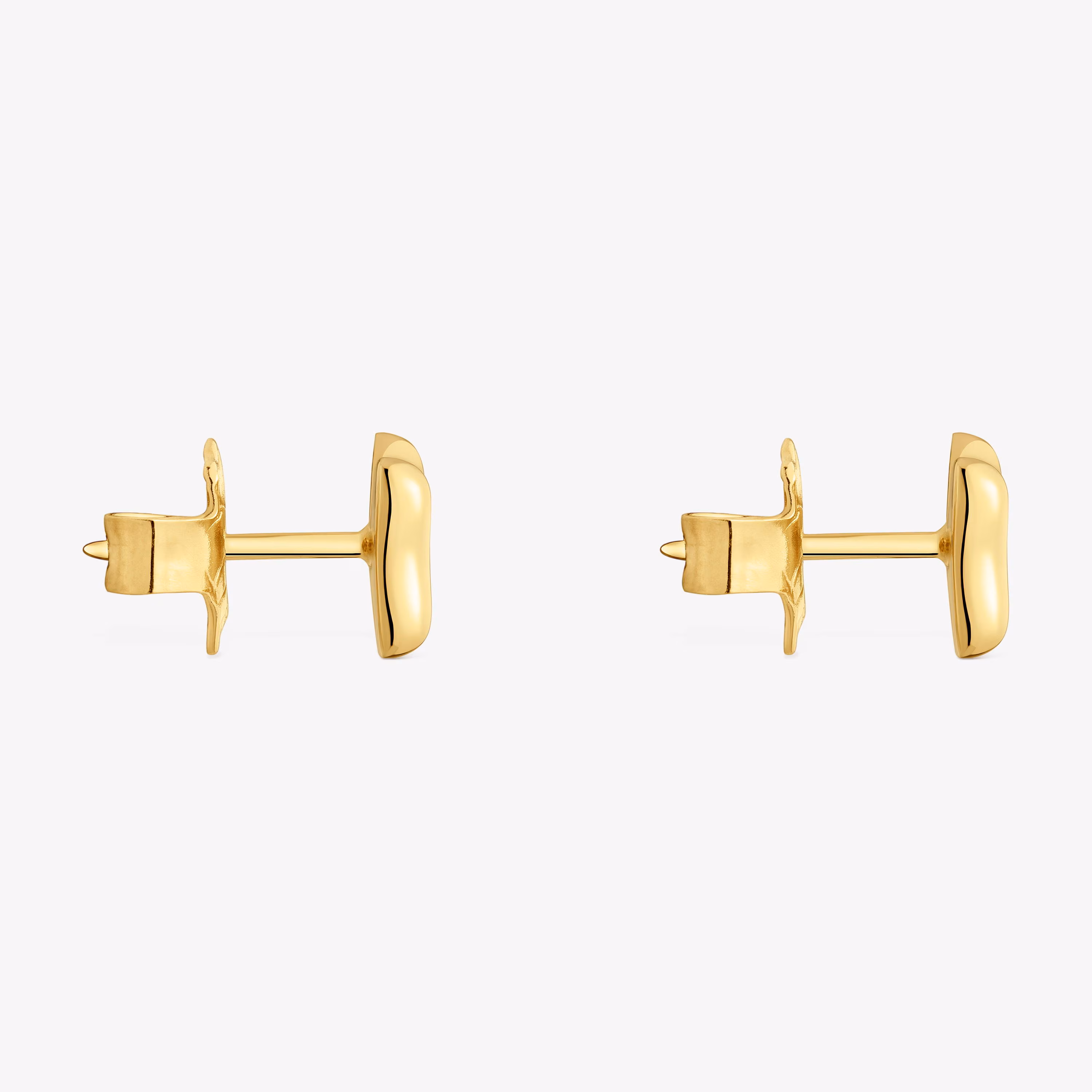 Pendientes lazo con baño de oro de 18 kt sobre plata TOUS Ribbon