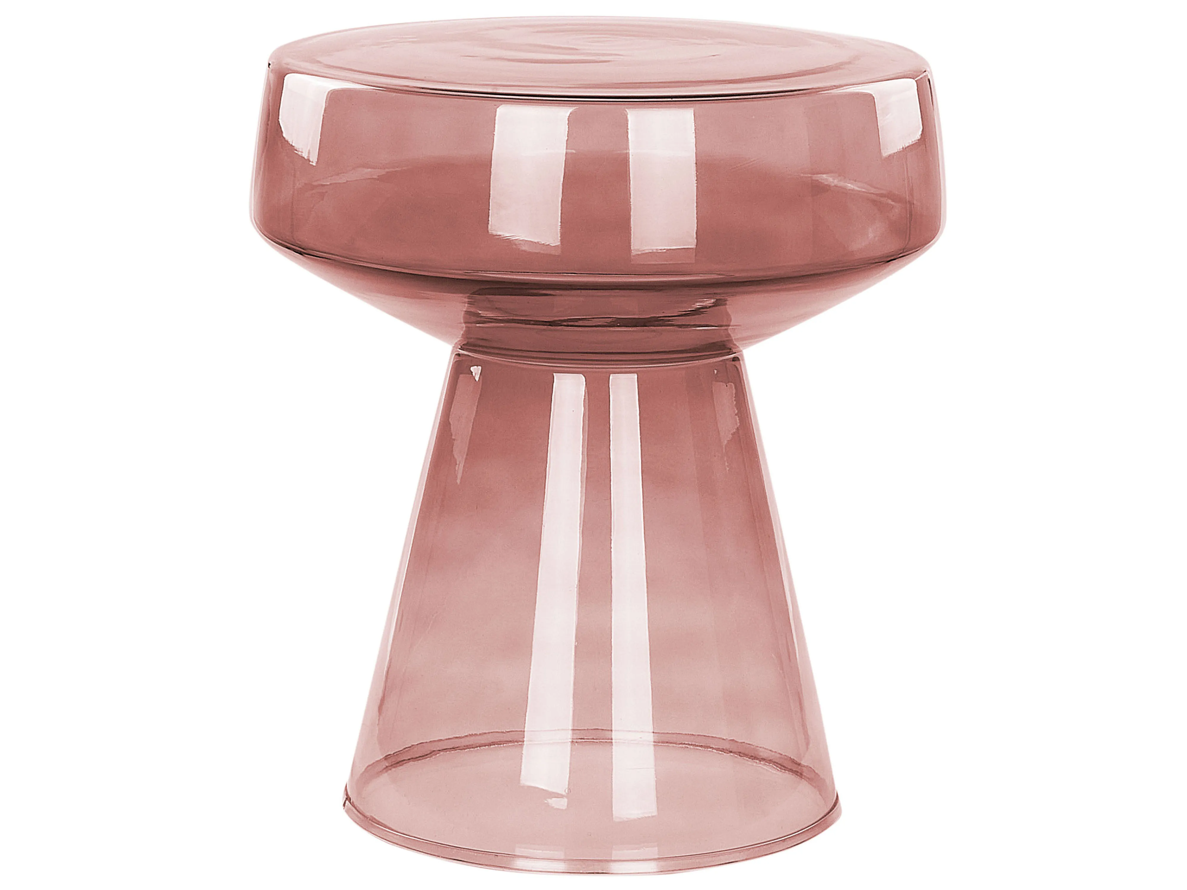 Side Table LAGUNA Glass Red