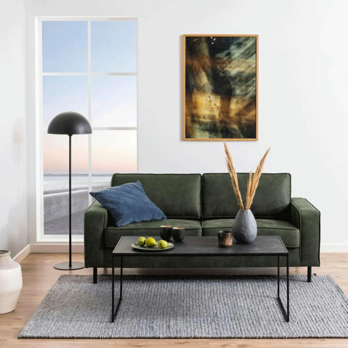 INFINITIX - Table basse effet marbre rectangulaire 120x60cm