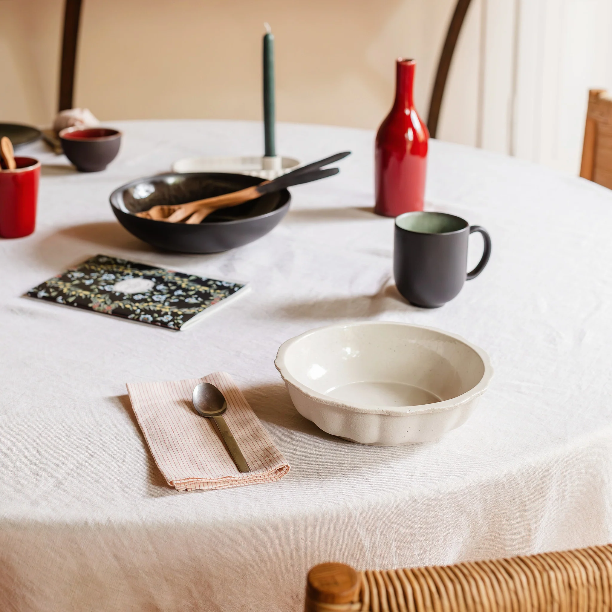 assiette creuse sable brillant