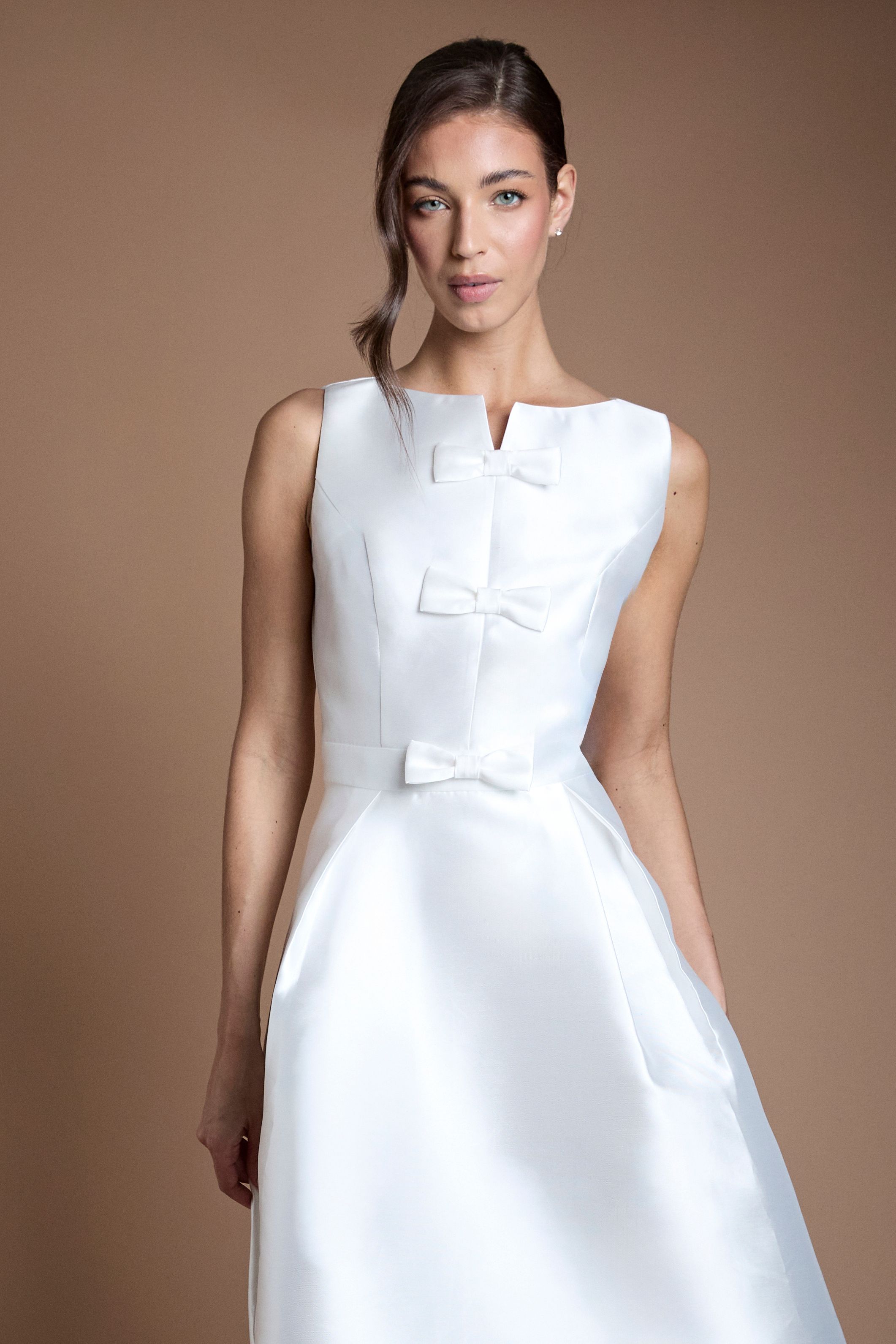 Coast Bow Detail Full Skirt Midi Wedding Dress