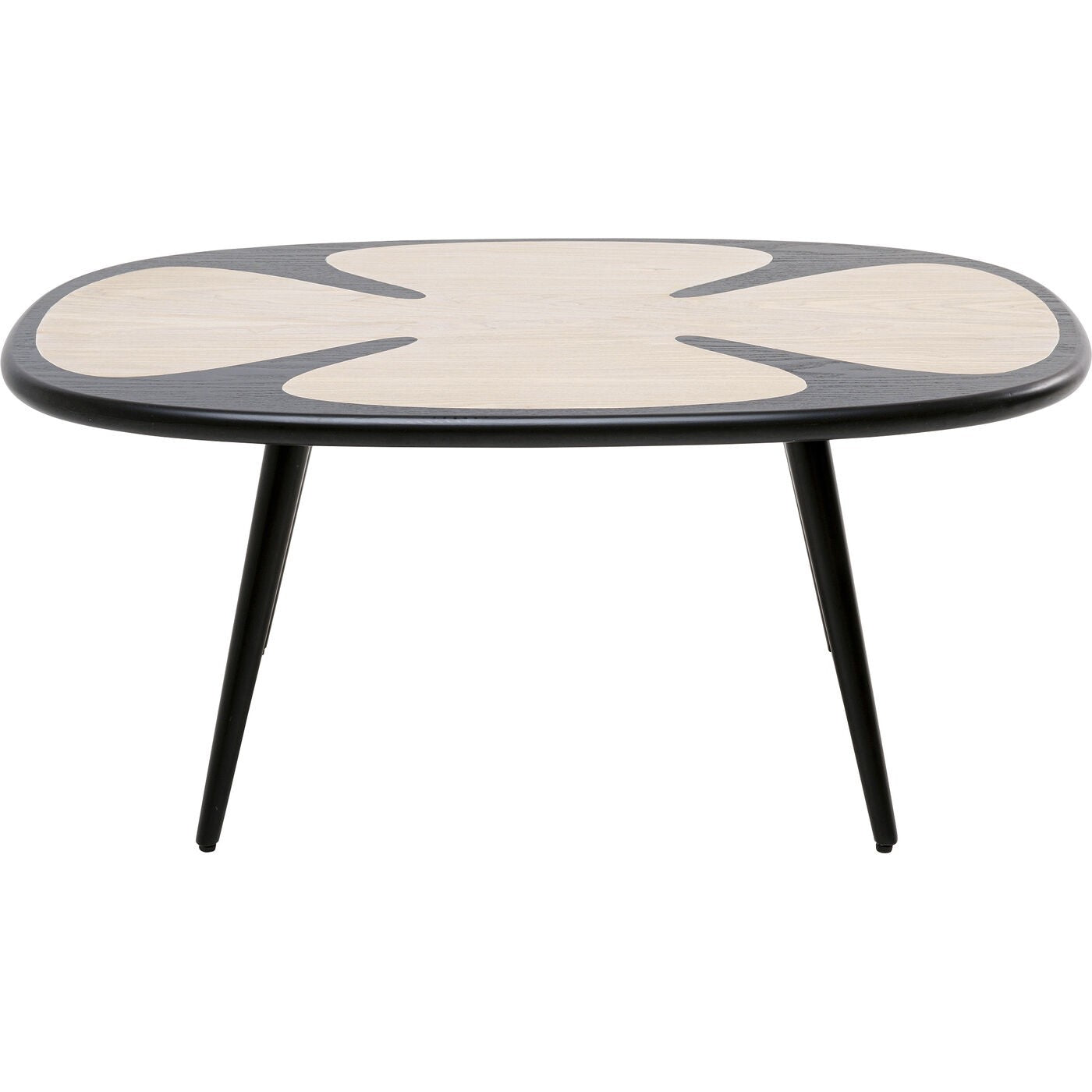 Salontafel Petal 90x60cm zwart Kare Design