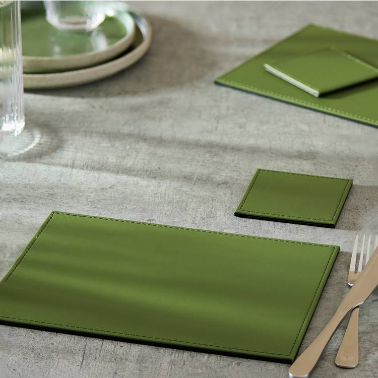 Habitat Faux Leather Set of 4 Placemats and Coasters