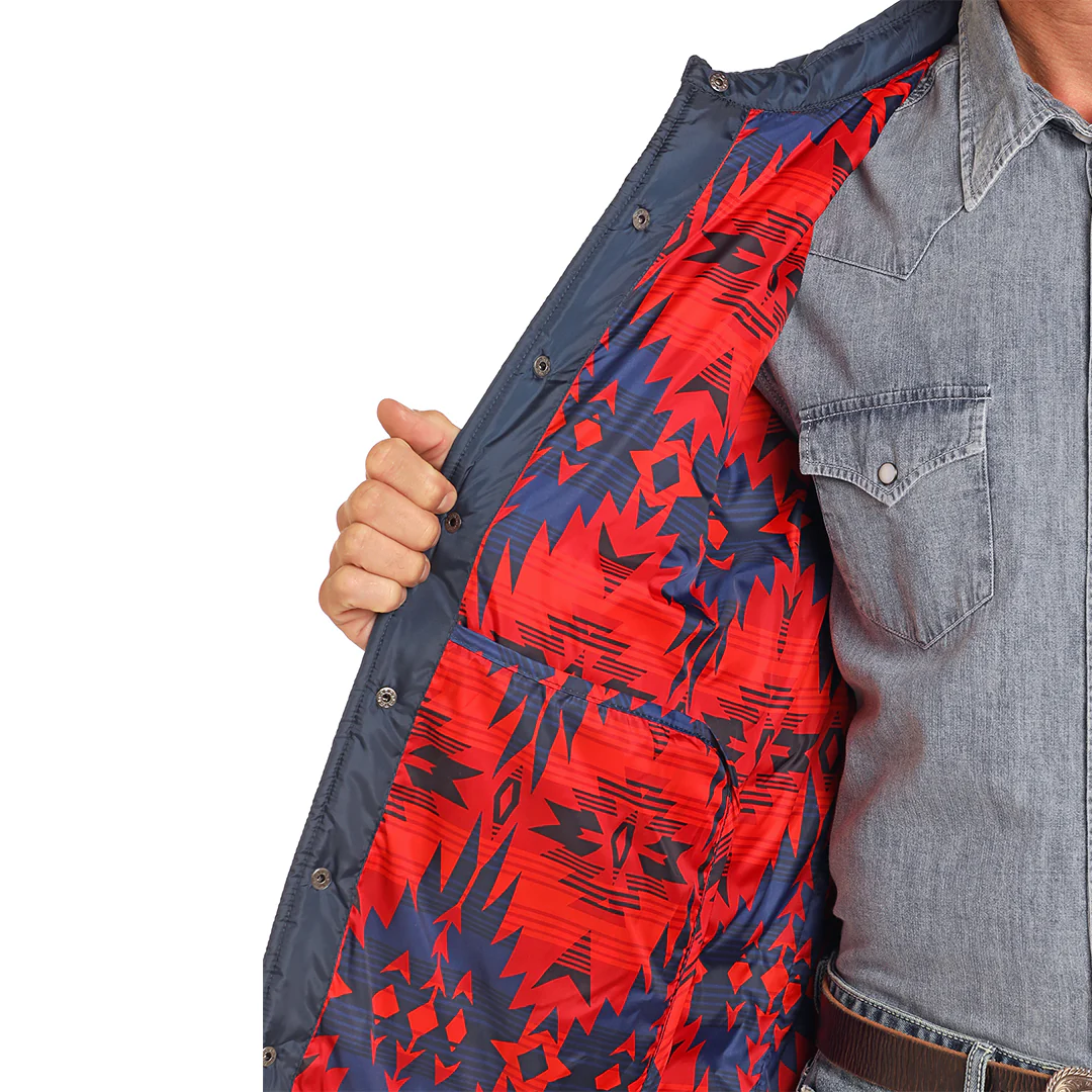 Мужская джинсовая куртка в стиле рок-н-ролл