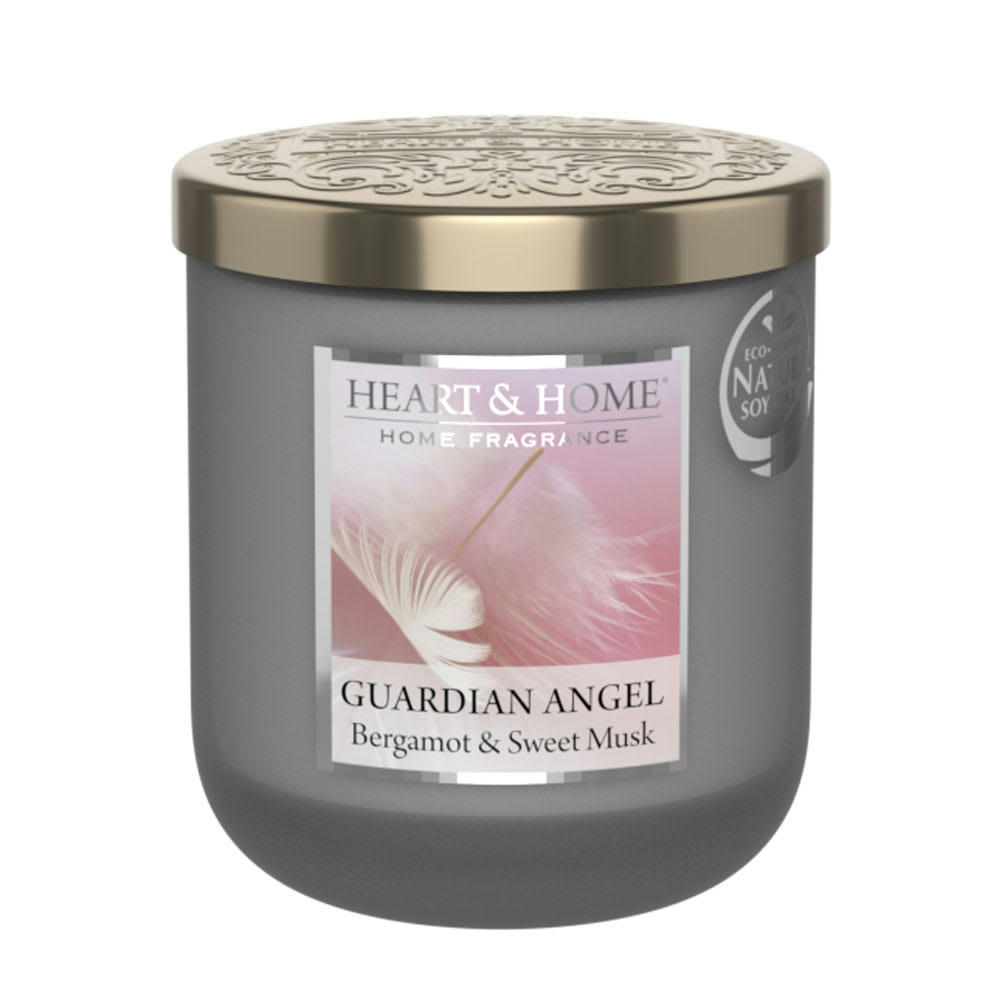 ANGE GARDIEN - Bougie à la cire de soja patchouli, bergamote et musc 30h