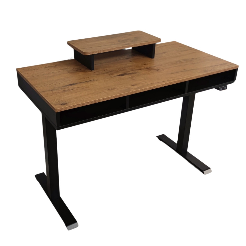 Biurko regulowane Hero Desk Home Dąb Lancelot z Podstawką