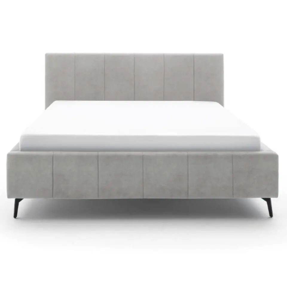 Tweepersoonsbed Lizzie 160x200cm met opbergruimte - grijs