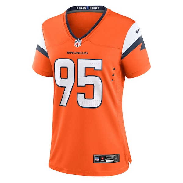 Sai'vion Jones Denver Broncos Nike Women's Team Game Jersey -  Orange