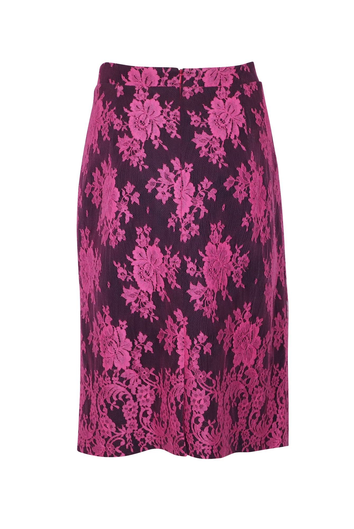 Erdem Preloved Shawna Floral Lace Skirt in Pink Viscose