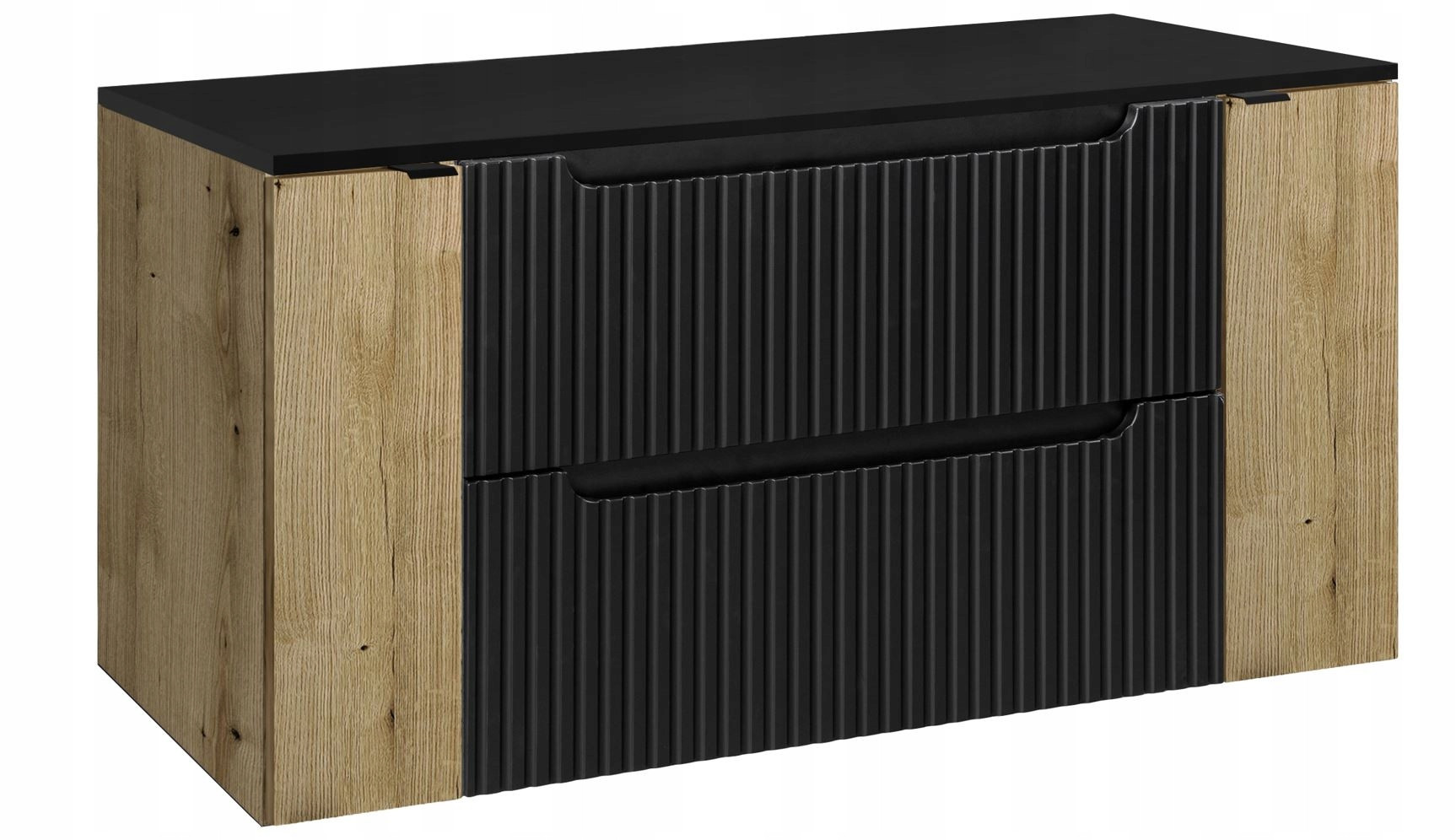 Szafka pod Umywalkę 120cm z Blatem Ryfle NOVA BLACK
