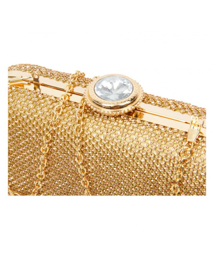JFY Crystal Clasp Double-Side Diamante Bag