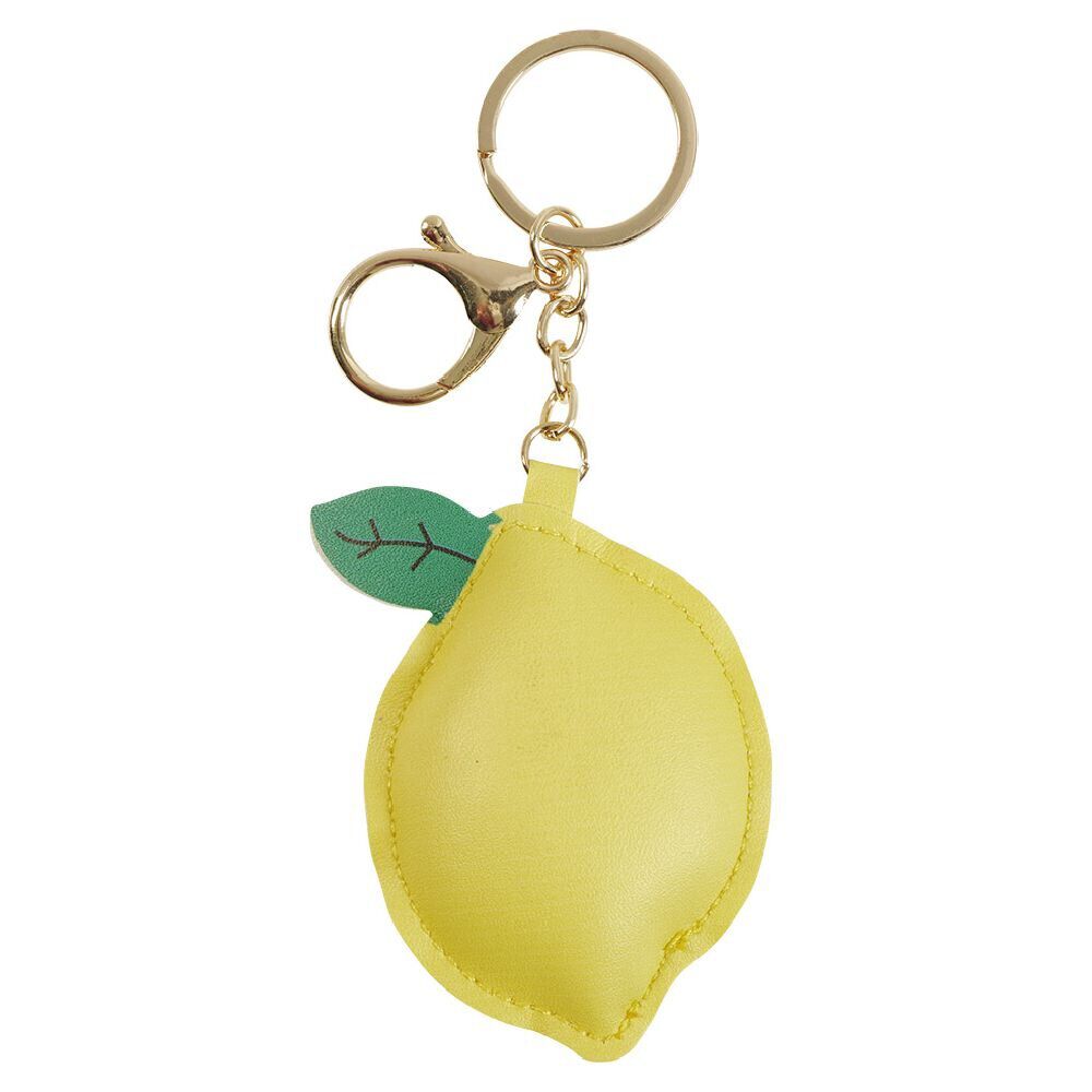 Porte clé citron jaune