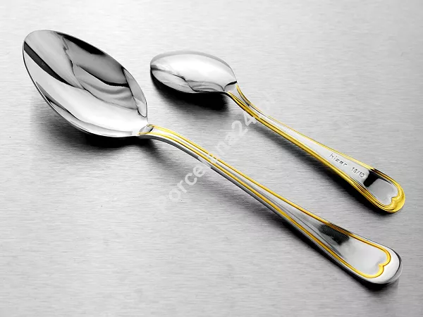 Komplet sztućców 65 cz. na 12 osób Hisar - Topkapi Gold (3.0/2.5 mm) złocone