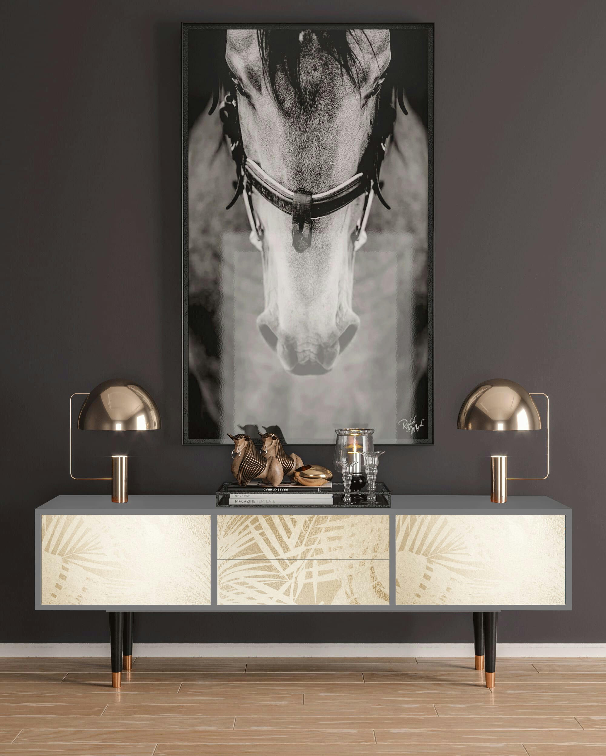 PLANT OF THE DESSERT - Meuble TV  sable 2 tiroirs et 2 portes L 170 cm