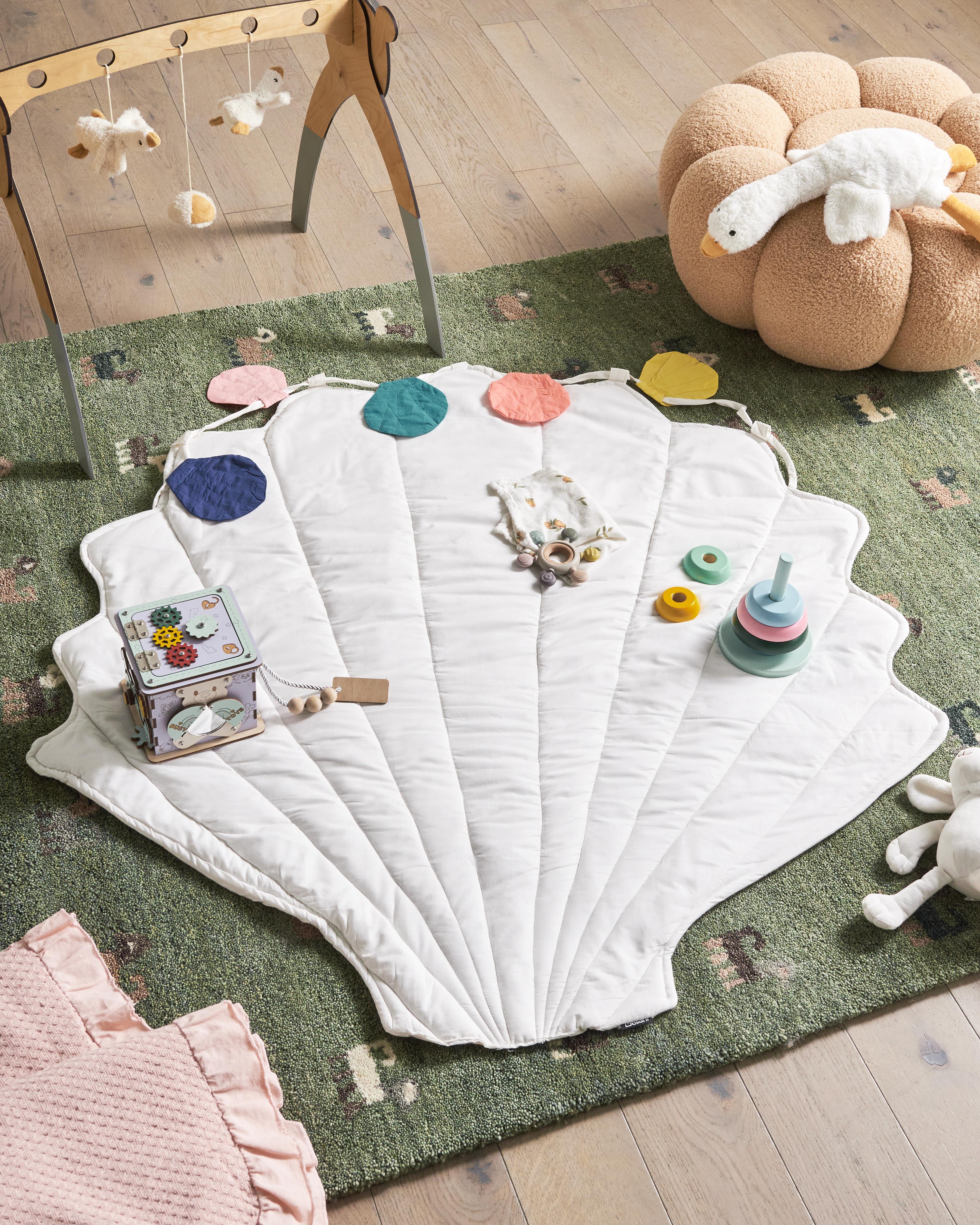 Kids Playmat KADMEA 110 x 110 cm Cotton White