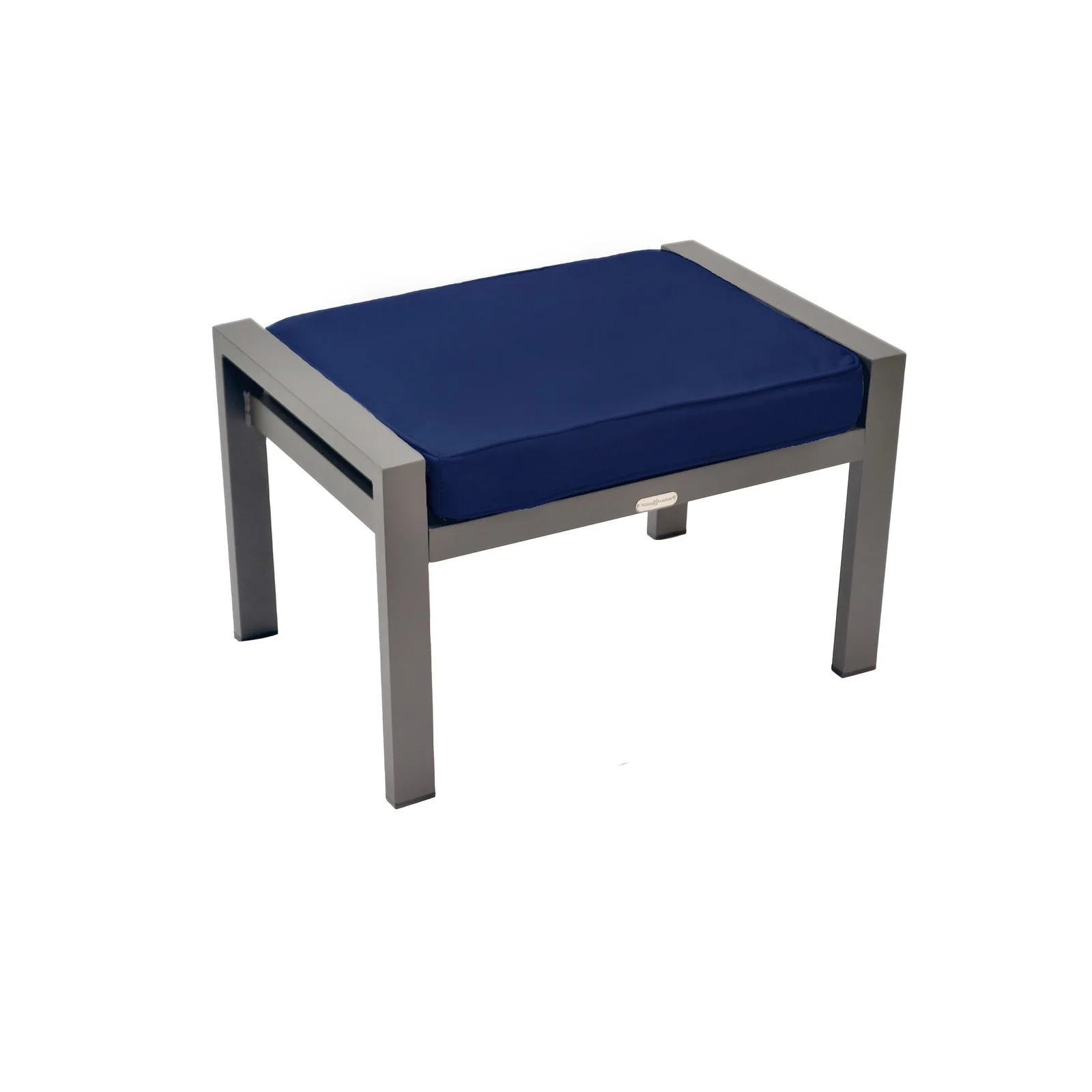 Lakeview Aluminum Outdoor Ottoman with Cushion - N/A