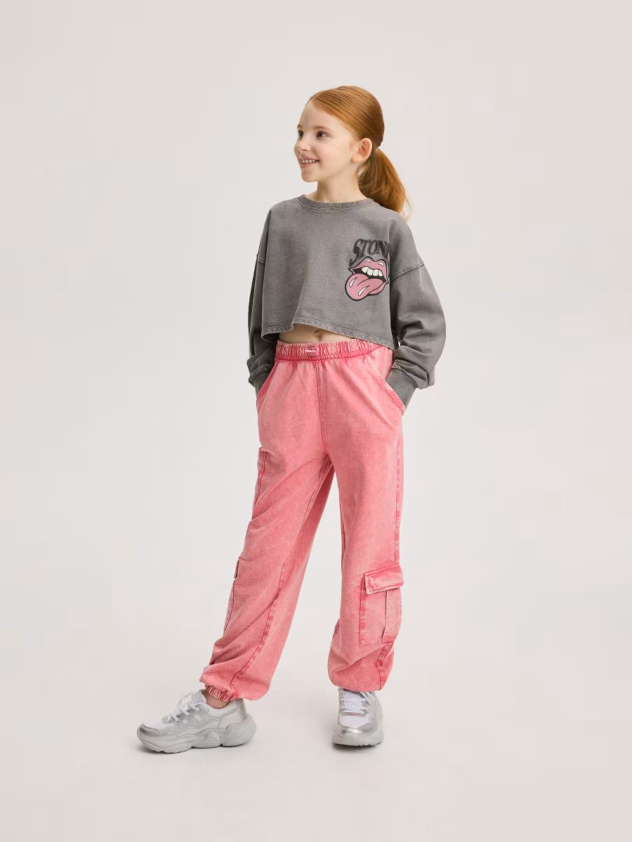Cargo Trousers With Wash Effect
