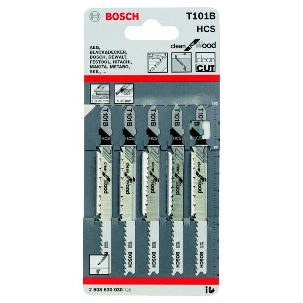 STIKKSAGBLADSETT BOSCH T101B TRE 5 STK