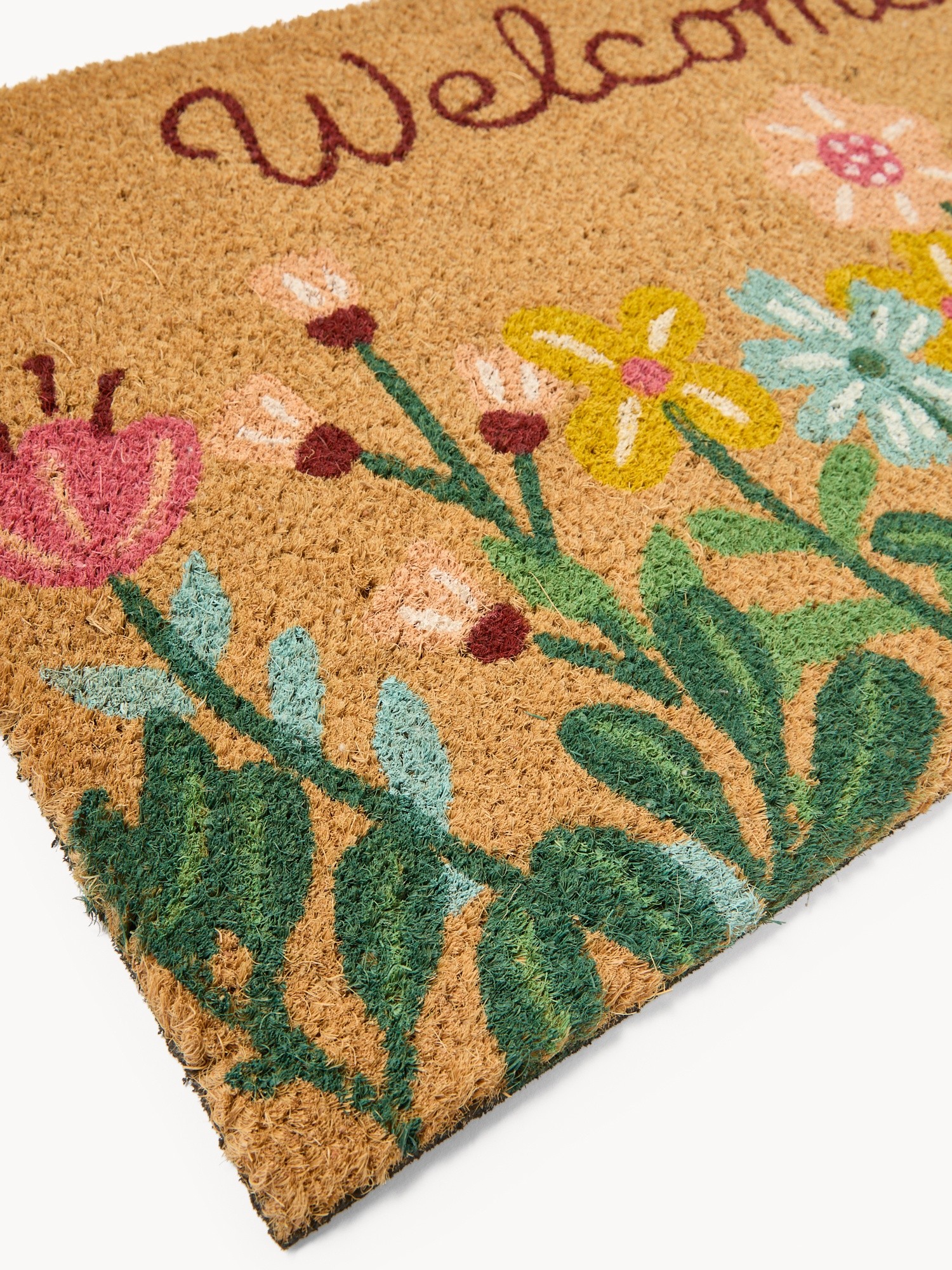 Zerbino in cocco con stampa fiorita - Prezzo di lancio