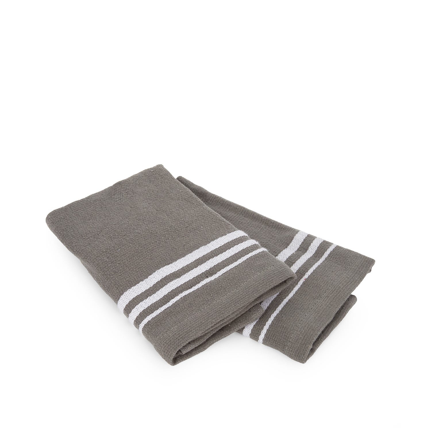 Set 2 lavette 30x30 cm grigio stone