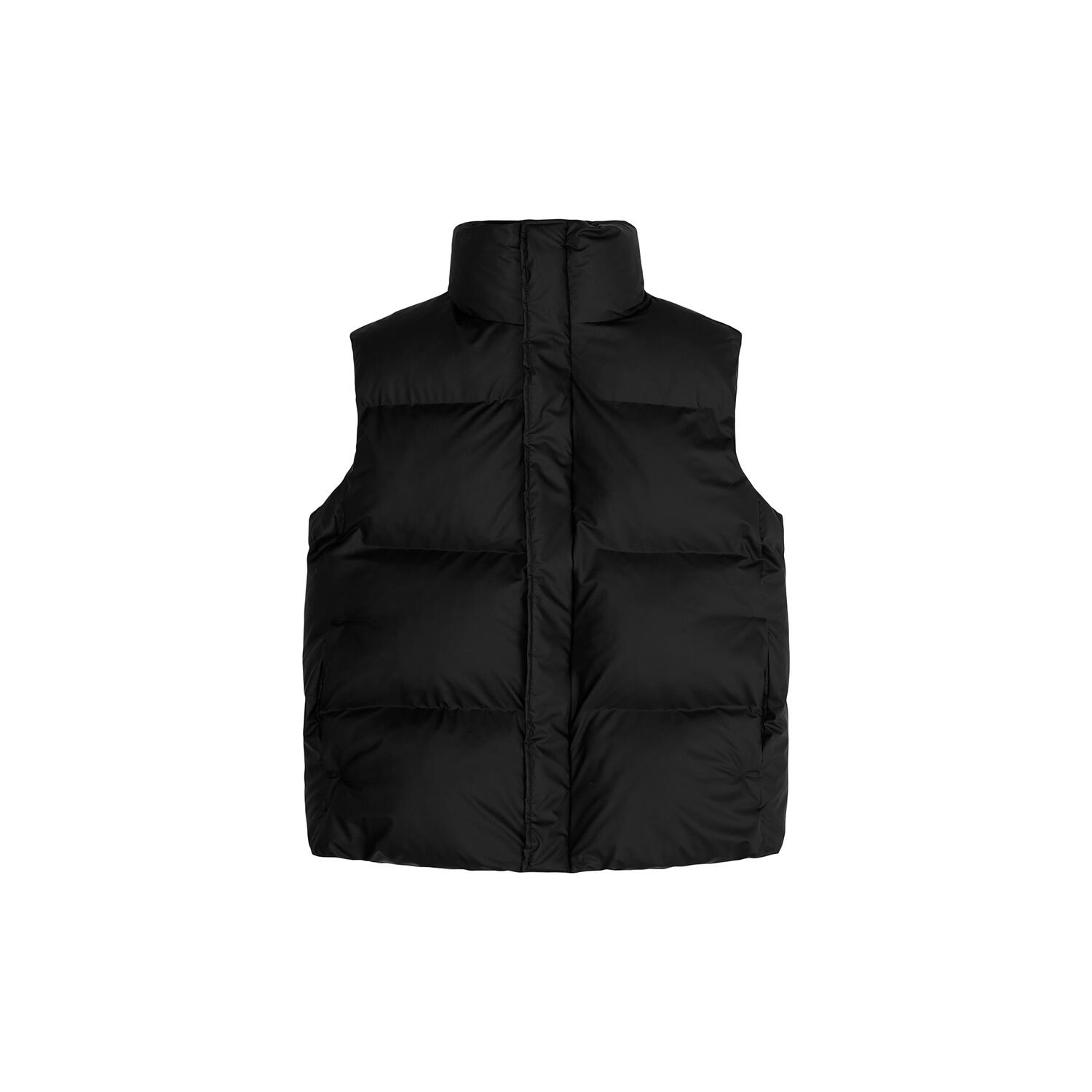 Boxy Puffer Vest, black