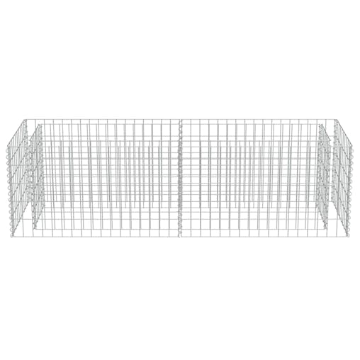 NNEVL Gabion Raised Bed Galvanised Steel 180x50x50 cm
