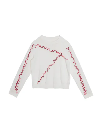 Contrast Babylock Sweater - 246E