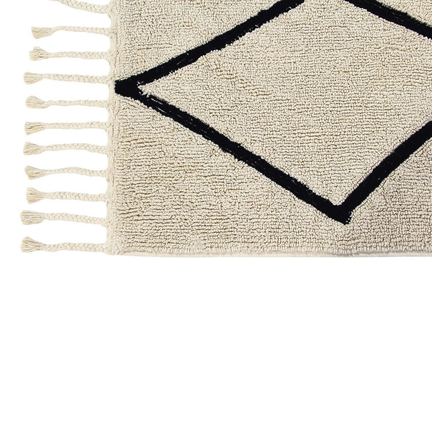 - Tapis lavable berbère beige 200 x 140 cm