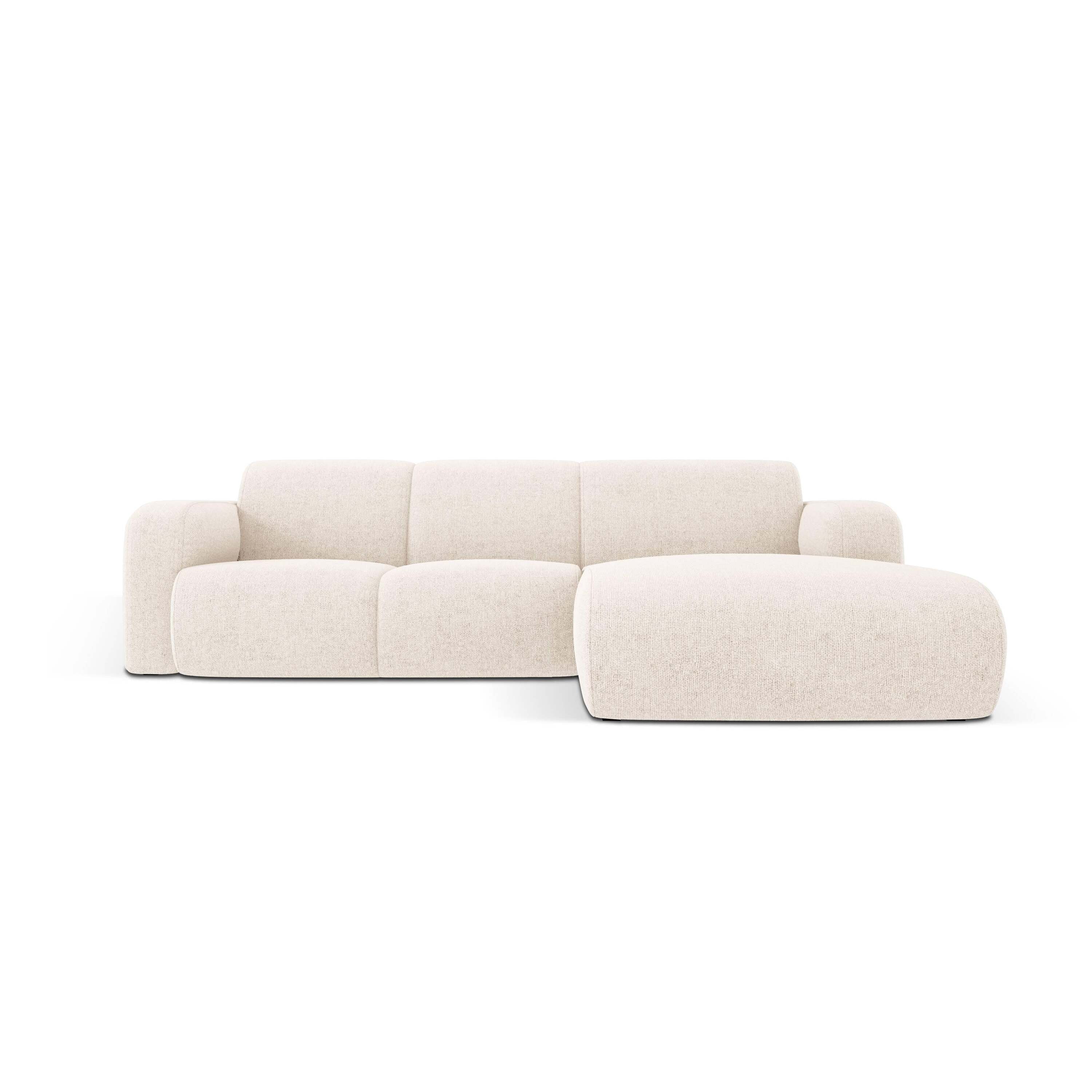 Windsor & Co Lola Hoekbank met Chaise Longue Rechts - Chenille - Licht