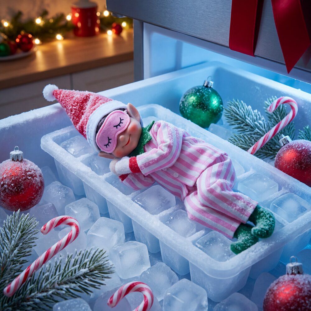 Déguisement pour lutin farceur de No&euml;l 3 pièces (2 modèles)