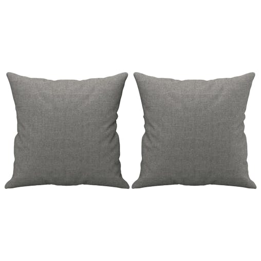 NNEVL Throw Pillows 2 pcs Dark Grey 40x40 cm Fabric