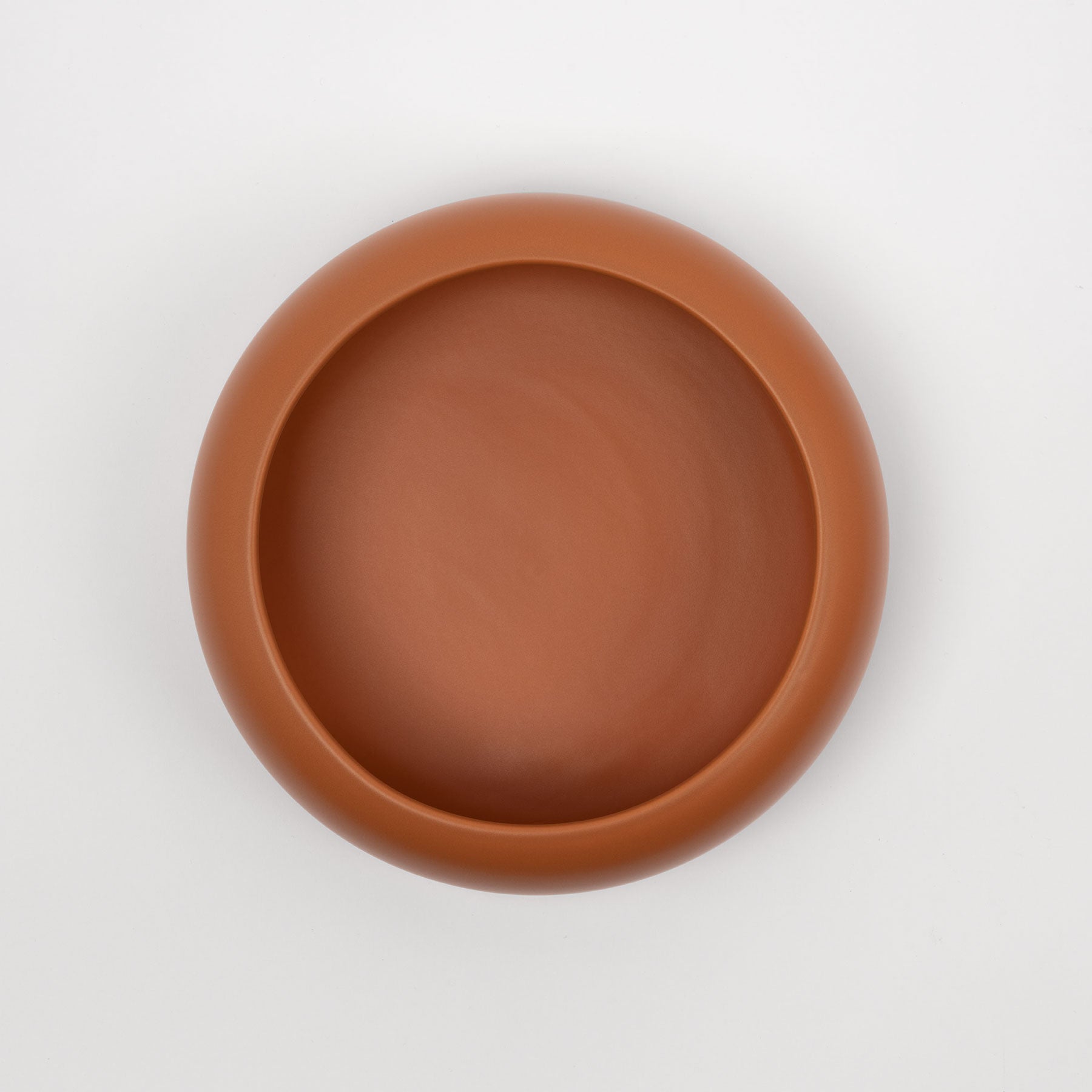 Cinnamon Rounded Rim Decorative Bowl