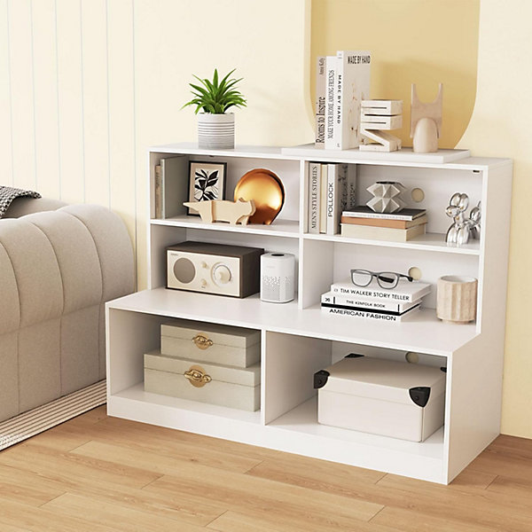 Armoire à Chaussures 6 Compartiments, Anti-basculement, Trous de Ventilation, pour Salon, Couloir,120 x 50 x 90 cm