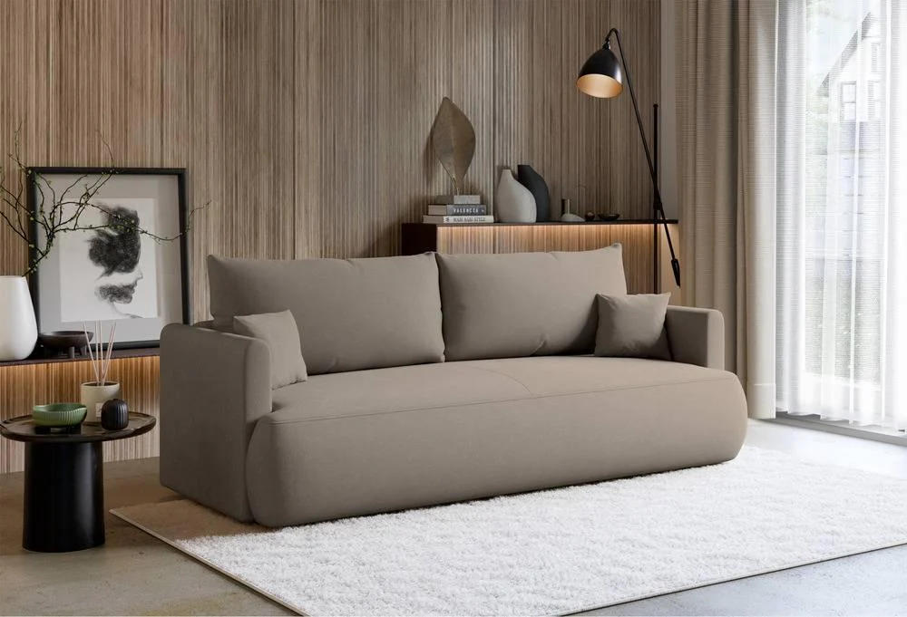 3-zitsslaapbank Philipo chenille met opbergruimte