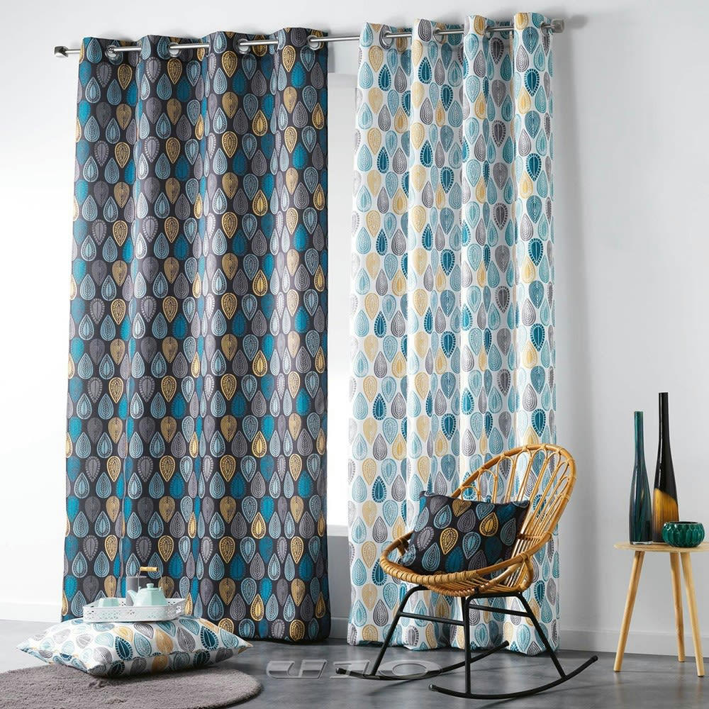 PALPITO - Rideau à oeillets blanc 140x260cm