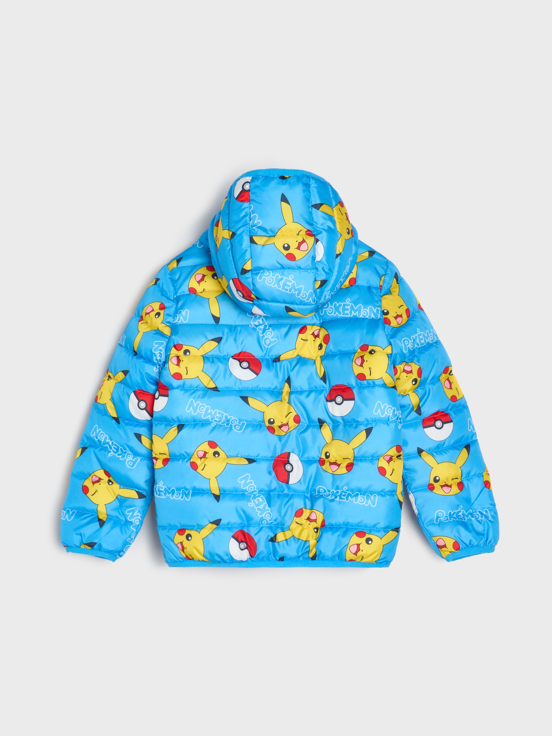 Pikowana kurtka puffer z kapturem Pokémon