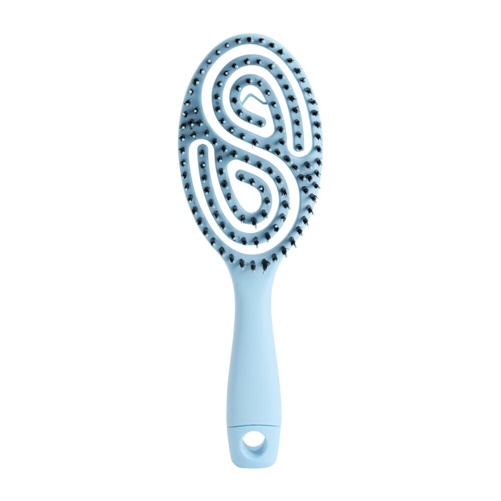 Brosse démêlante labyrinthe plastique L24cm (6 modèles)
