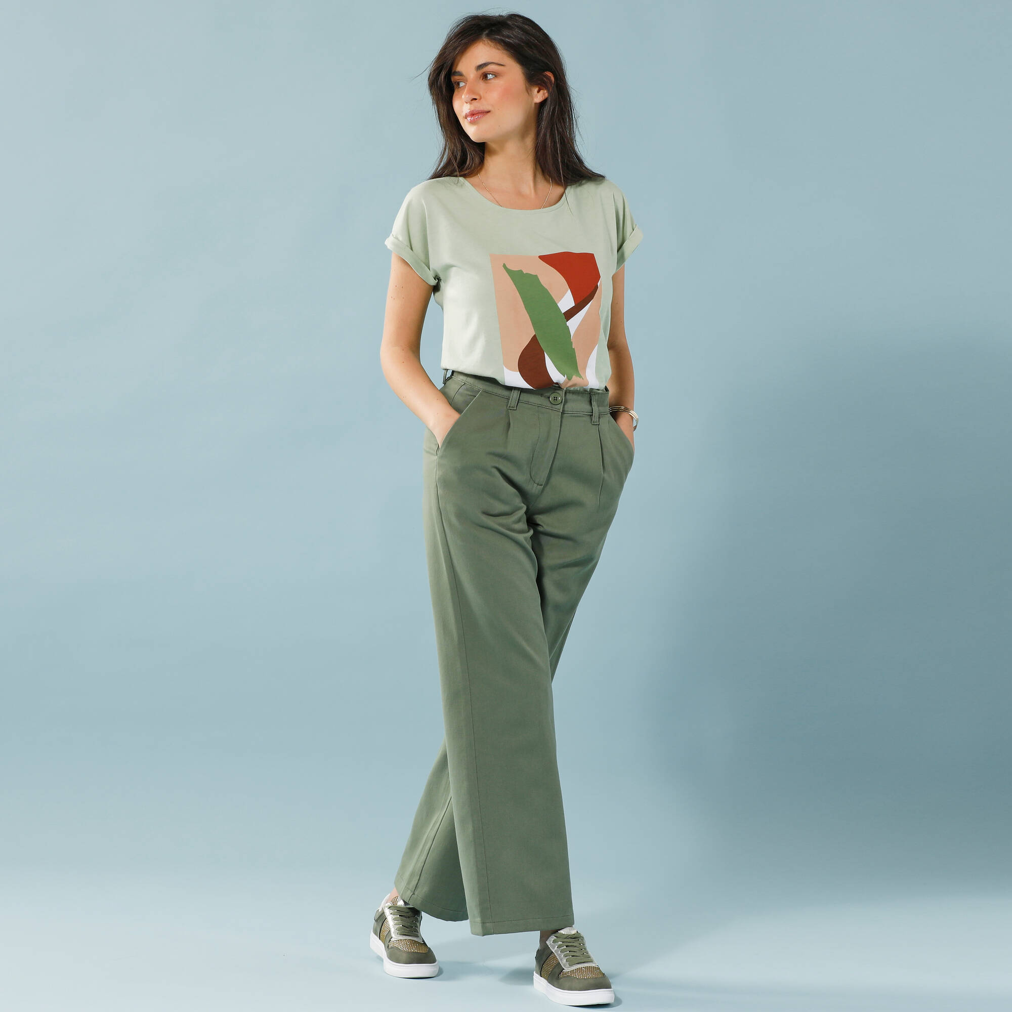 Pantalon coupe large, Spécial Petites