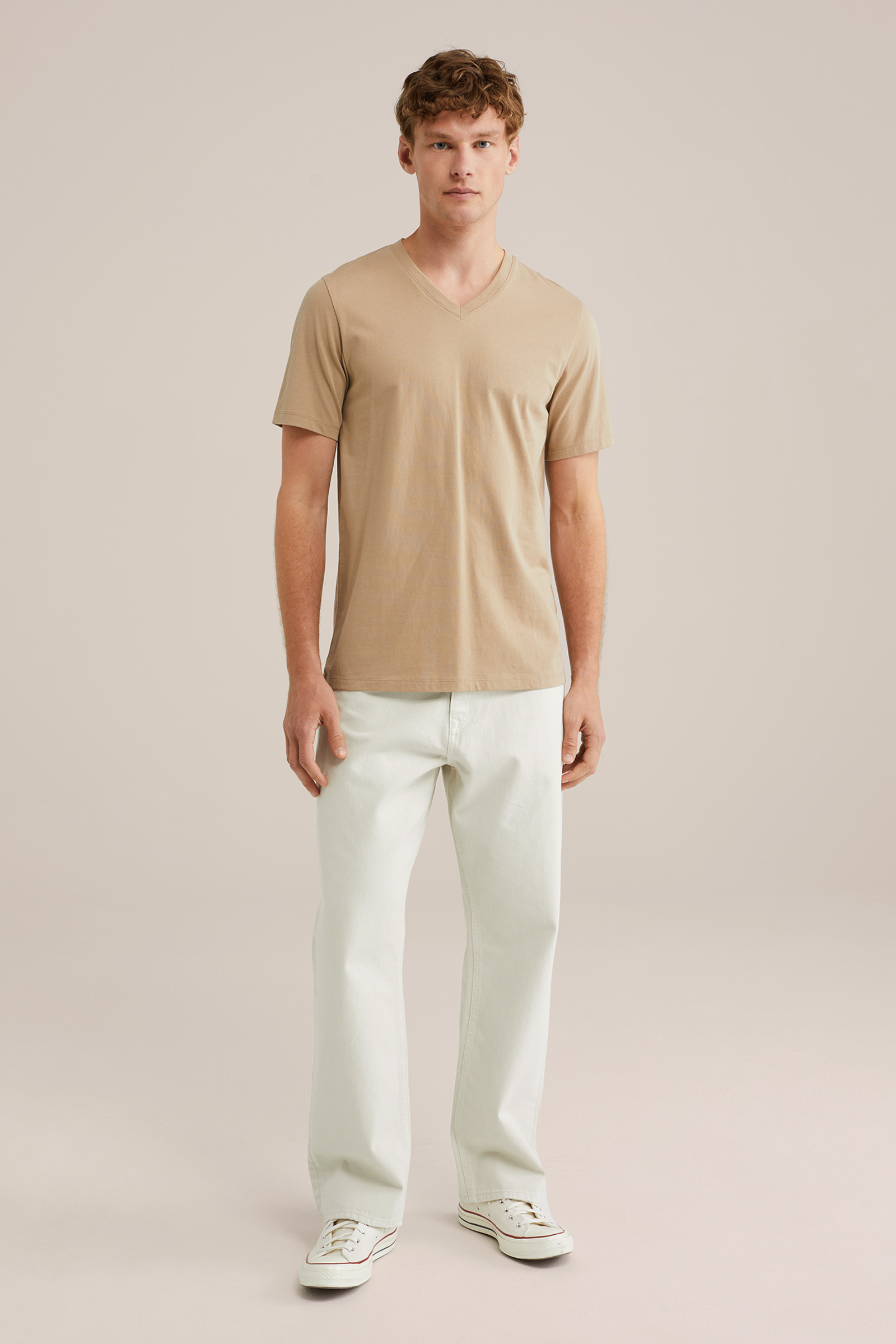 Heren Regular fit T-shirt van 100% katoen