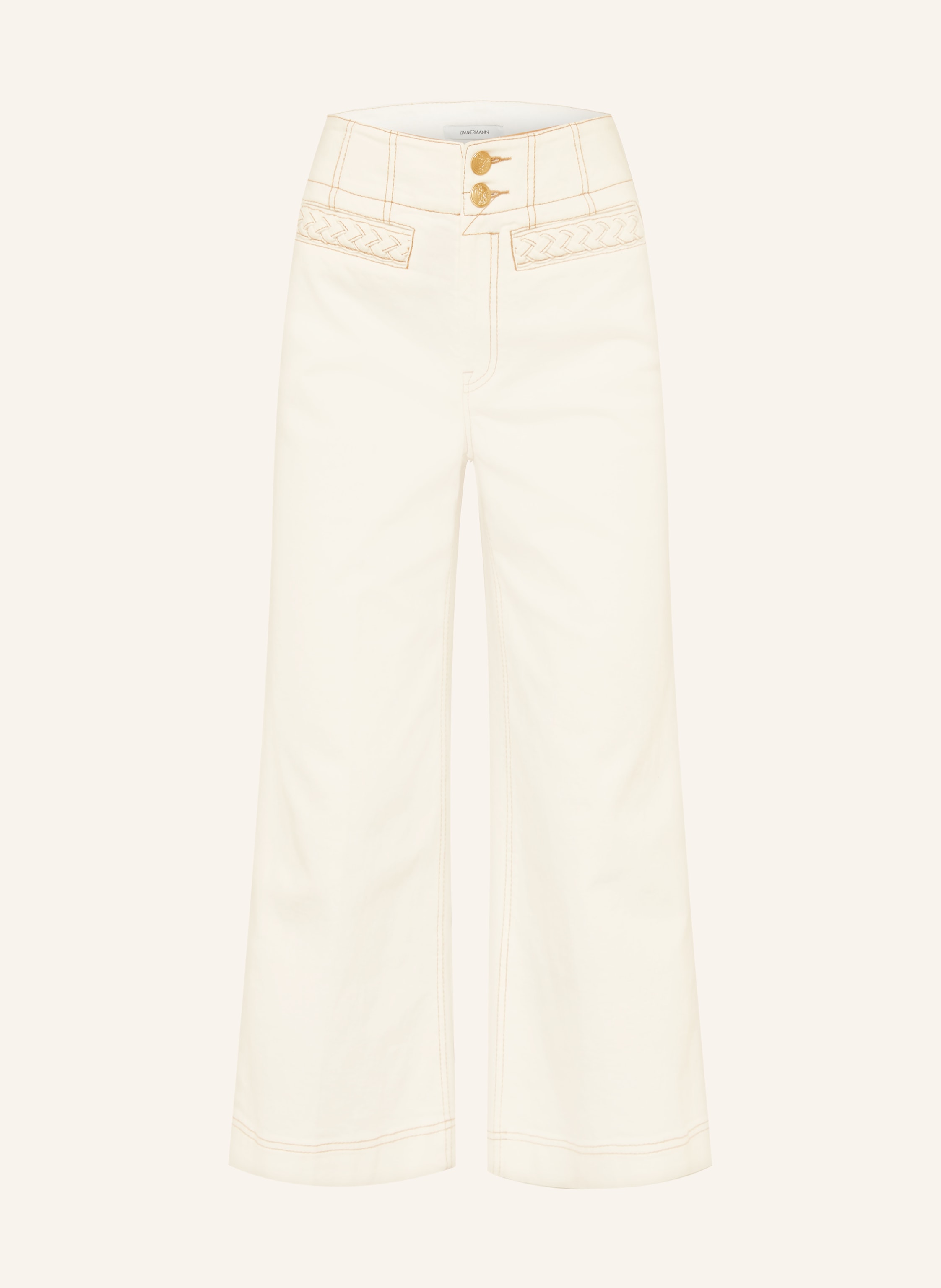 ZIMMERMANN Cropped-Jeans ROSELIGHT