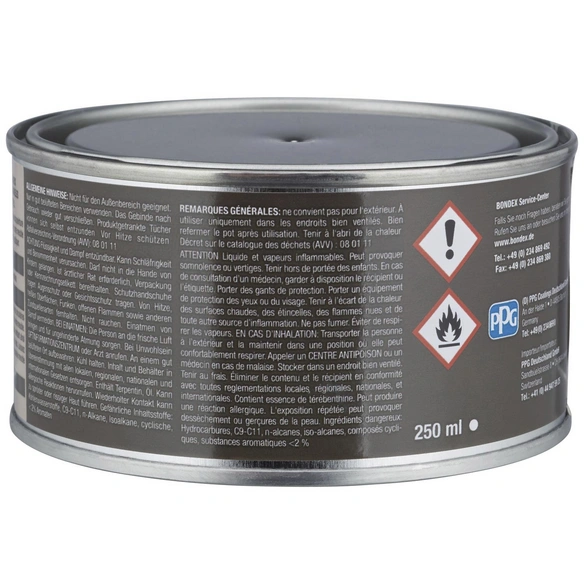 Holzwachs, 0,25 l, grau
