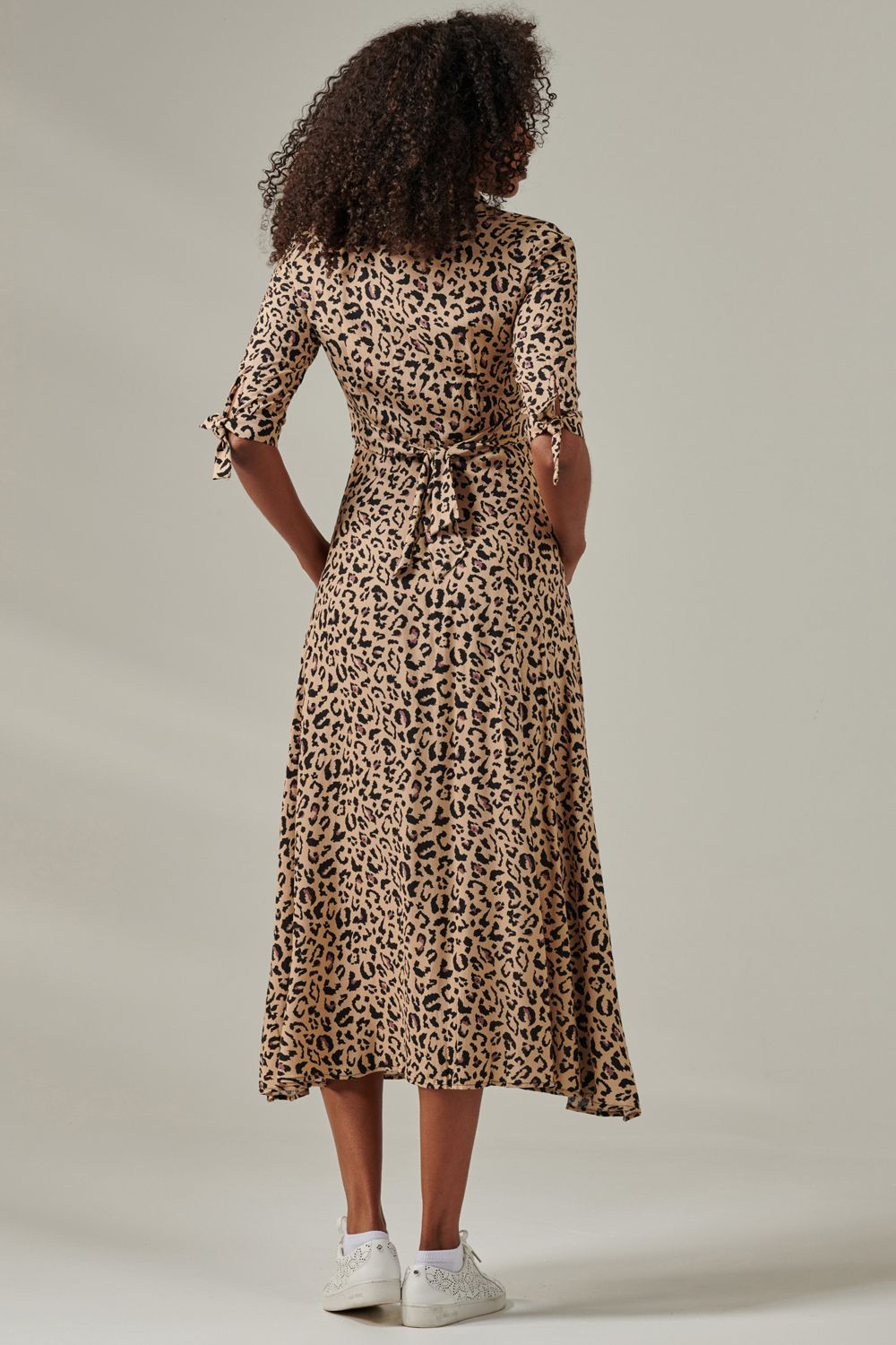 Jolie Moi Nora Print Viscose Maxi Shirt Dress
